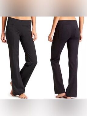 Athleta Black Metro classic wide leg yoga pants - LT